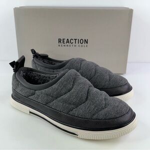 Kenneth Cole Reaction Mens Sz 11.5 Grey Ankir Quilted Slip-On Shoes